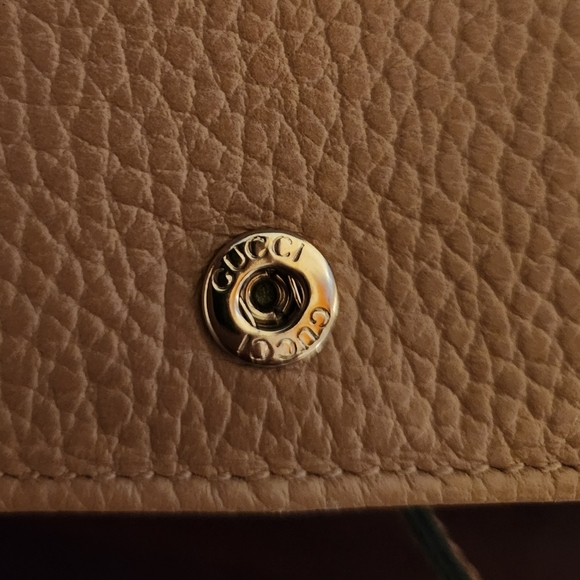 GUCCI Swing Beige Leather Cross Body Bag - Picture 5 of 12